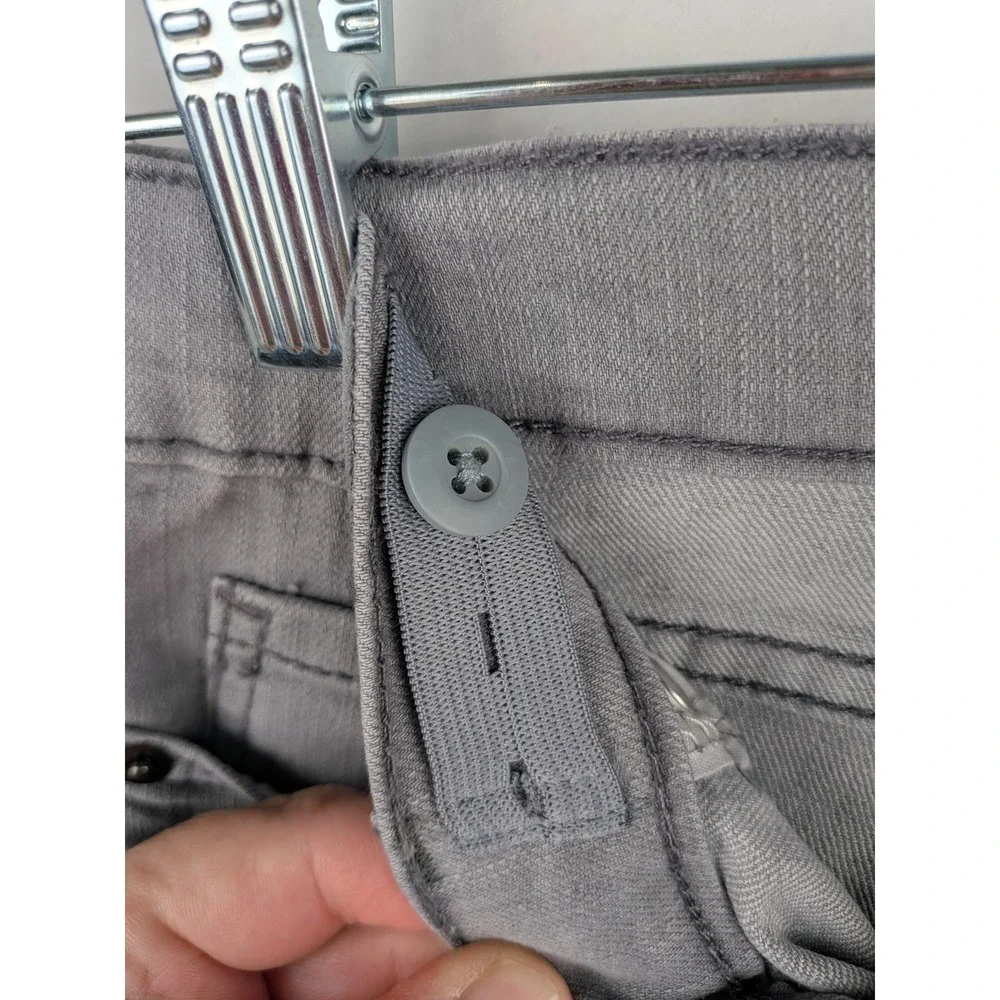 Childrens Place Girls Super Skinny Jeans Grey Adjustable Waist Size 8 NWT